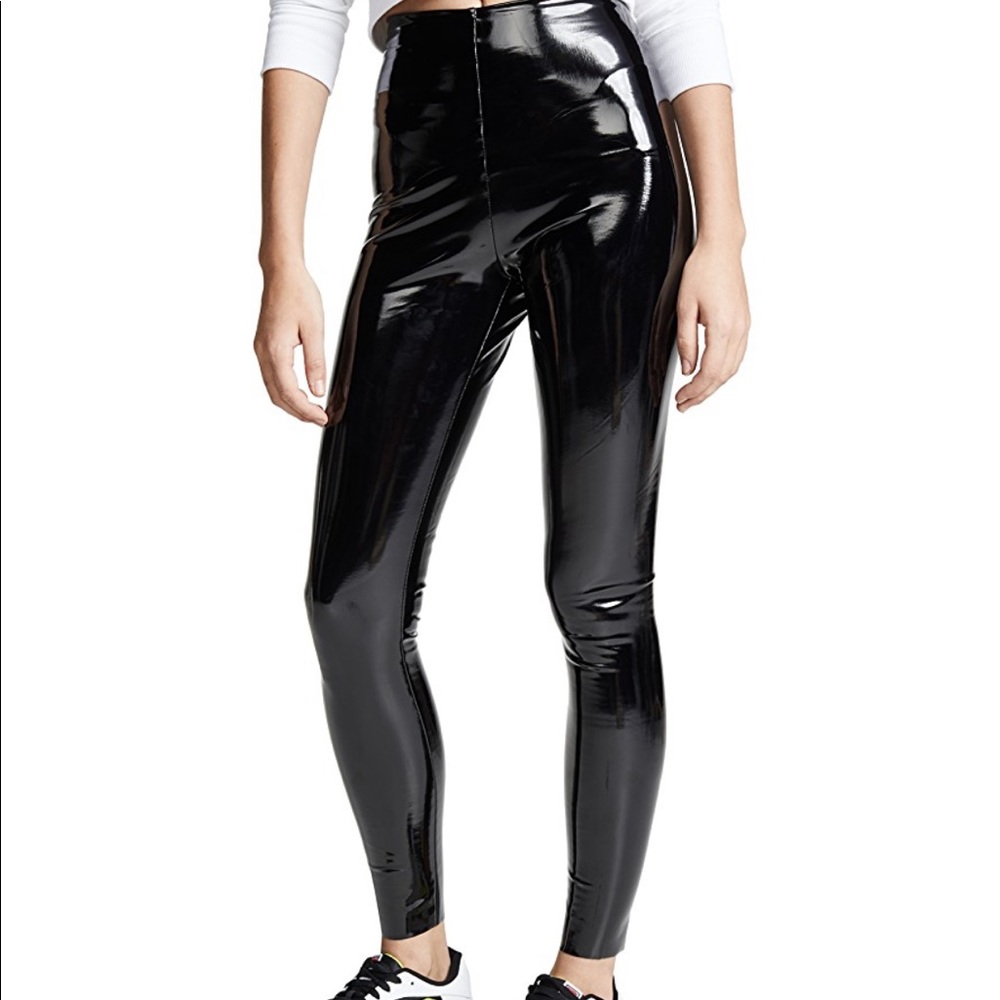 Commando leggings. Black patent. Size S